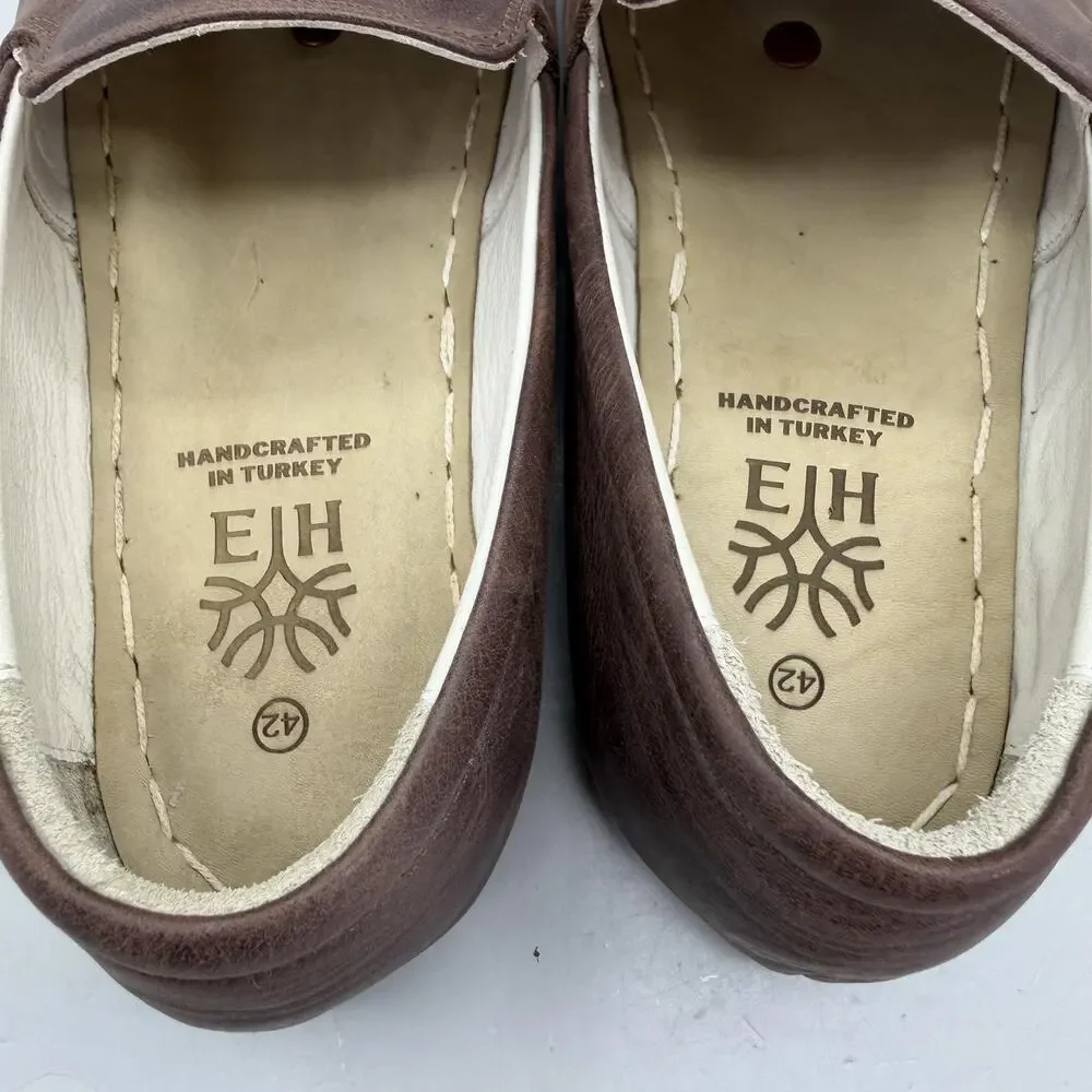 Earthing Harmony Grounding Shoes Leather Barefoot Mens 9/Womens 11 Brown EU 42